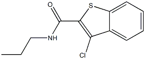 3-chloro-N-propyl-1-benzothiophene-2-carboxamide Structure