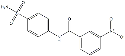 3-nitro-N-(4-sulfamoylphenyl)benzamide 구조식 이미지