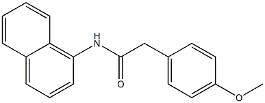 2-(4-methoxyphenyl)-N-naphthalen-1-ylacetamide 구조식 이미지