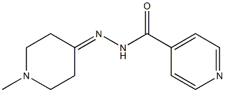 N-[(1-methylpiperidin-4-ylidene)amino]pyridine-4-carboxamide Structure