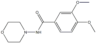 3,4-dimethoxy-N-morpholin-4-ylbenzamide 구조식 이미지