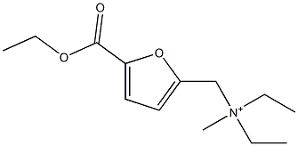 (5-ethoxycarbonylfuran-2-yl)methyl-diethyl-methylazanium 구조식 이미지