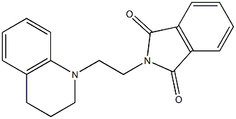 2-[2-(3,4-dihydro-2H-quinolin-1-yl)ethyl]isoindole-1,3-dione 구조식 이미지