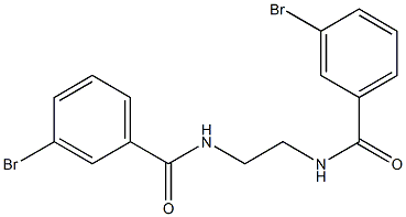 3-bromo-N-[2-[(3-bromobenzoyl)amino]ethyl]benzamide Structure