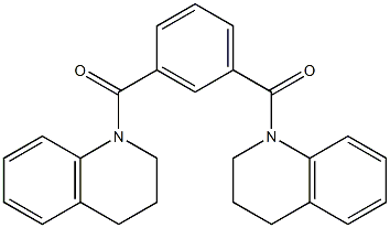 [3-(3,4-dihydro-2H-quinoline-1-carbonyl)phenyl]-(3,4-dihydro-2H-quinolin-1-yl)methanone Structure