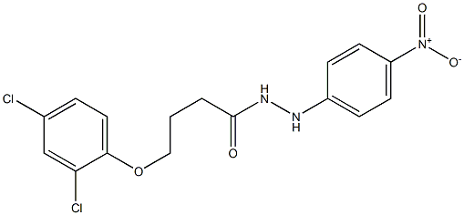 4-(2,4-dichlorophenoxy)-N'-(4-nitrophenyl)butanehydrazide 구조식 이미지