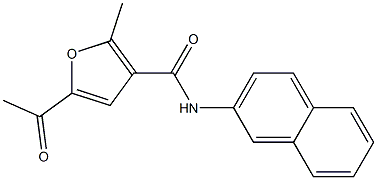 5-acetyl-2-methyl-N-naphthalen-2-ylfuran-3-carboxamide 구조식 이미지