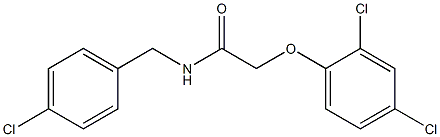 N-[(4-chlorophenyl)methyl]-2-(2,4-dichlorophenoxy)acetamide Structure