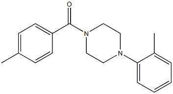 (4-methylphenyl)-[4-(2-methylphenyl)piperazin-1-yl]methanone Structure