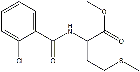methyl 2-[(2-chlorobenzoyl)amino]-4-methylsulfanylbutanoate Structure