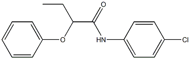 N-(4-chlorophenyl)-2-phenoxybutanamide 구조식 이미지