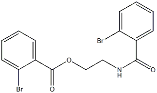 2-[(2-bromobenzoyl)amino]ethyl 2-bromobenzoate 구조식 이미지