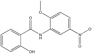 2-hydroxy-N-(2-methoxy-5-nitrophenyl)benzamide 구조식 이미지