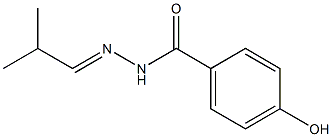 4-hydroxy-N-[(E)-2-methylpropylideneamino]benzamide 구조식 이미지