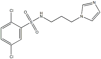 2,5-dichloro-N-(3-imidazol-1-ylpropyl)benzenesulfonamide 구조식 이미지