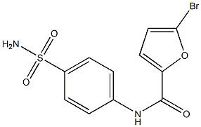 5-bromo-N-(4-sulfamoylphenyl)furan-2-carboxamide Structure