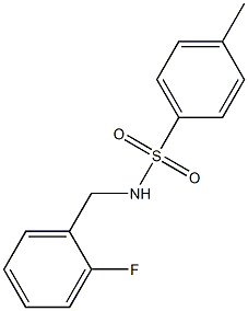 N-[(2-fluorophenyl)methyl]-4-methylbenzenesulfonamide 구조식 이미지