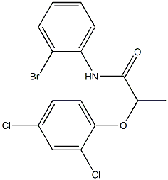 N-(2-bromophenyl)-2-(2,4-dichlorophenoxy)propanamide Structure