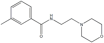 3-methyl-N-(2-morpholin-4-ylethyl)benzamide 구조식 이미지