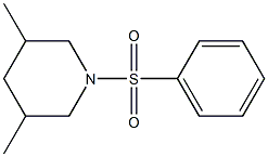 1-(benzenesulfonyl)-3,5-dimethylpiperidine 구조식 이미지