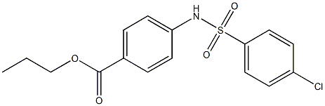 propyl 4-[(4-chlorophenyl)sulfonylamino]benzoate Structure
