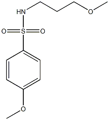 4-methoxy-N-(3-methoxypropyl)benzenesulfonamide 구조식 이미지