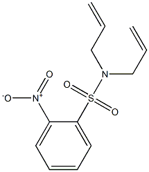 2-nitro-N,N-bis(prop-2-enyl)benzenesulfonamide 구조식 이미지