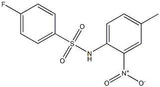 4-fluoro-N-(4-methyl-2-nitrophenyl)benzenesulfonamide Structure