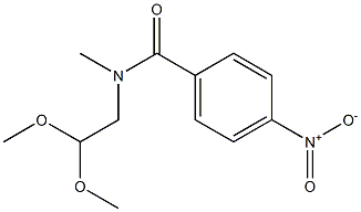 N-(2,2-dimethoxyethyl)-N-methyl-4-nitrobenzamide Structure