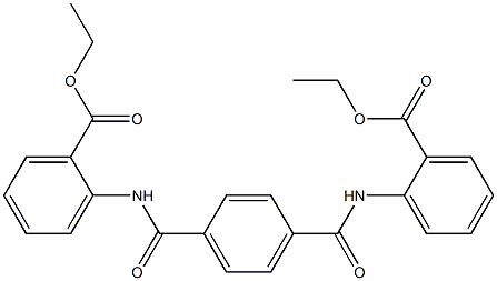 ethyl 2-[[4-[(2-ethoxycarbonylphenyl)carbamoyl]benzoyl]amino]benzoate 구조식 이미지