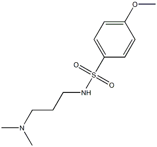 N-[3-(dimethylamino)propyl]-4-methoxybenzenesulfonamide Structure