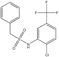 N-[2-chloro-5-(trifluoromethyl)phenyl]-1-phenylmethanesulfonamide Structure