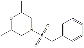 4-benzylsulfonyl-2,6-dimethylmorpholine 구조식 이미지