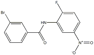 3-bromo-N-(2-fluoro-5-nitrophenyl)benzamide 구조식 이미지