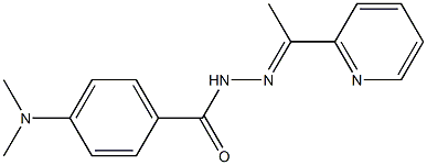 4-(dimethylamino)-N-[(E)-1-pyridin-2-ylethylideneamino]benzamide 구조식 이미지