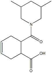 6-(3,5-dimethylpiperidine-1-carbonyl)cyclohex-3-ene-1-carboxylic acid 구조식 이미지