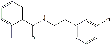 N-[2-(3-chlorophenyl)ethyl]-2-methylbenzamide Structure