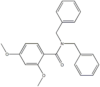 N,N-dibenzyl-2,4-dimethoxybenzamide 구조식 이미지