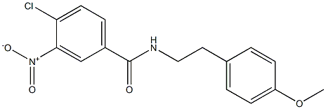 4-chloro-N-[2-(4-methoxyphenyl)ethyl]-3-nitrobenzamide Structure