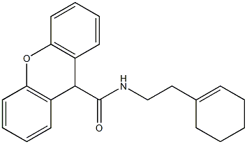 N-[2-(cyclohexen-1-yl)ethyl]-9H-xanthene-9-carboxamide Structure