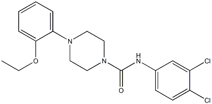 N-(3,4-dichlorophenyl)-4-(2-ethoxyphenyl)piperazine-1-carboxamide Structure