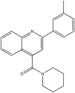 [2-(3-methylphenyl)quinolin-4-yl]-piperidin-1-ylmethanone 구조식 이미지