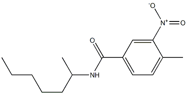 N-heptan-2-yl-4-methyl-3-nitrobenzamide 구조식 이미지