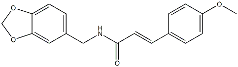 (E)-N-(1,3-benzodioxol-5-ylmethyl)-3-(4-methoxyphenyl)prop-2-enamide Structure