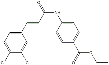ethyl 4-[[(E)-3-(3,4-dichlorophenyl)prop-2-enoyl]amino]benzoate Structure