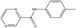 N-(4-methylphenyl)pyrazine-2-carboxamide 구조식 이미지