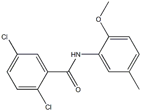 2,5-dichloro-N-(2-methoxy-5-methylphenyl)benzamide 구조식 이미지