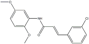 (E)-3-(3-chlorophenyl)-N-(2,5-dimethoxyphenyl)prop-2-enamide Structure