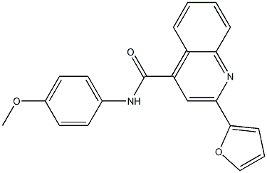 2-(furan-2-yl)-N-(4-methoxyphenyl)quinoline-4-carboxamide 구조식 이미지