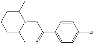 2-(4-chlorophenyl)-1-(2,6-dimethylpiperidin-1-yl)ethanone Structure